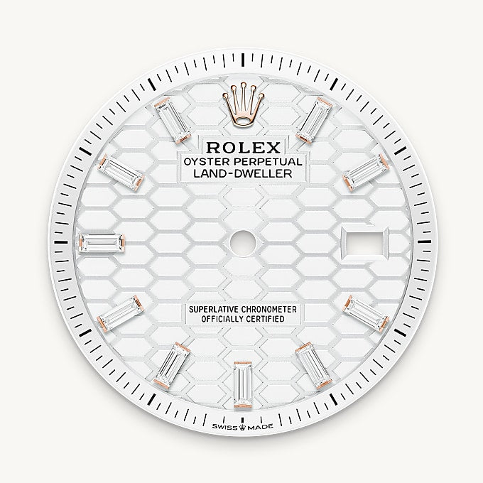 Intense white dial