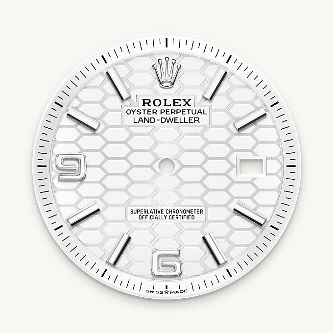 Intense white dial