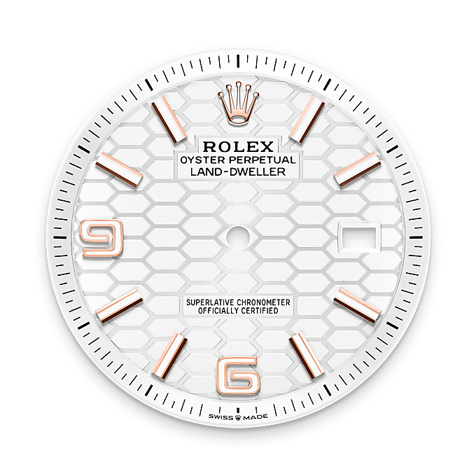 Intense white dial