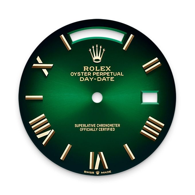 Green ombré dial