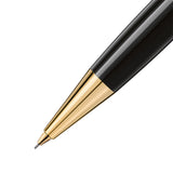 Montblanc Meisterstück Classique Yellow Gold Coated Black Precious Resin Mechanical Pencil