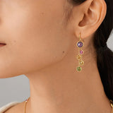 Marco Bicego Jaipur 18ct Yellow Gold Mixed Gemstone Drop Earrings