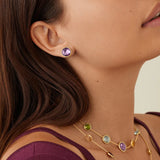 Marco Bicego Jaipur 18ct Yellow Gold Amethyst Stud Earrings