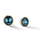 Marco Bicego Jaipur 18ct Yellow Gold London Blue Topaz Stud Earrings
