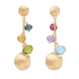 Marco Bicego Africa 18ct Yellow Gold Mixed Gemstone Drop Earrings