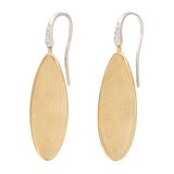 Marco Bicego Lunaria Twist 18ct Yellow and White Gold Diamond Drop Earrings