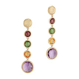 Marco Bicego Jaipur 18ct Yellow Gold Mixed Gemstone Drop Earrings