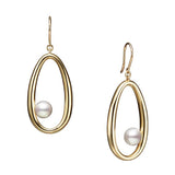 Mikimoto Moon Dew 18ct Yellow Gold Akoya Cultured Pearl Drop Earrings