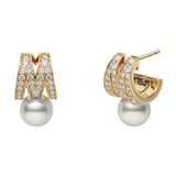 Mikimoto M Collection 18ct Yellow Gold Akoya Cultured Pearl Stud Earrings