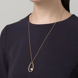 Mikimoto Moon Dew 18ct Yellow Gold Akoya Cultured Pearl Pendant and Chain