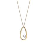 Mikimoto Moon Dew 18ct Yellow Gold Akoya Cultured Pearl Pendant and Chain