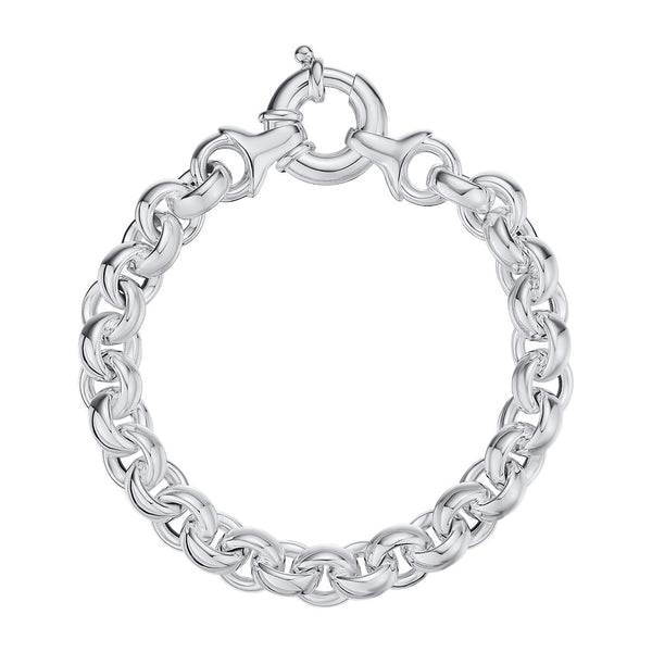 Sterling Silver Circular Link Bracelet