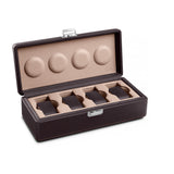 Scatola del Tempo Valigetta Bicolor Leather Four Watch Box