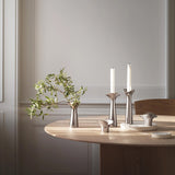 Georg Jensen Bloom Botanica Stainless Steel Candleholders (Pair)