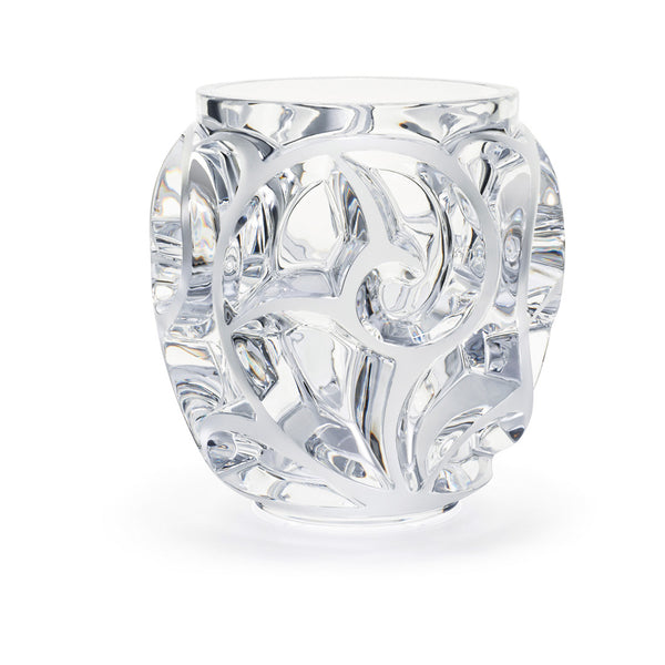 Lalique Tourbillons Clear Crystal Small Vase