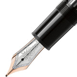 Montblanc Meisterstück LeGrand Rose Gold Coated Black Precious Resin Fountain Pen