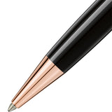 Montblanc Meisterstück Classique Rose Gold Coated Black Precious Resin Ballpoint Pen