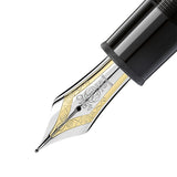Montblanc Meisterstück 149 Platinum Coated Black Precious Resin Fountain Pen (Medium Nib)