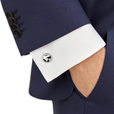 Montblanc Sartorial Sterling Silver Gunmetal PVD Cufflinks