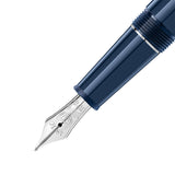 Montblanc Meisterstück Around the World in 80 Days Blue Precious Resin Fountain Pen