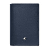 Montblanc Sartorial Navy Blue Leather Business Card Holder
