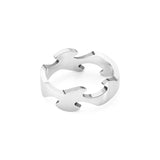 Georg Jensen Fusion 18ct White Gold Centre Ring