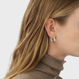 Georg Jensen Offspring Sterling Silver Medium Hoop Earrings