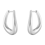 Georg Jensen Offspring Sterling Silver Medium Hoop Earrings