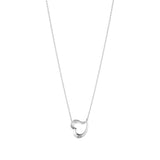 Georg Jensen Love Leaf Heart Sterling Silver Pendant and Chain