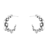 Georg Jensen Moonlight Grapes Sterling Silver Hoop Earrings