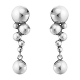 Georg Jensen Moonlight Grapes Sterling Silver Small Drop Earrings