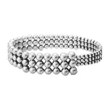 Georg Jensen Moonlight Grapes Sterling Silver Three Row Bracelet