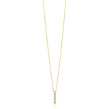 18ct Yellow Gold Pave Set Round Brilliant Cut Diamond Drop Pendant