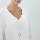 Georg Jensen Hidden Hearts Sterling Silver Pendant and Chain (Large)