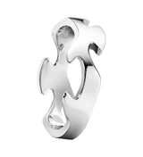 Georg Jensen Fusion 18ct White Gold Centre Ring