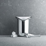 Georg Jensen Wine and Bar Stainless Steel Ice Bucket and Tongs