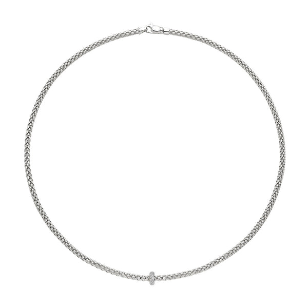 Fope Prima 18ct White Gold Necklace