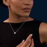 Chopard Ice Cube Mini 18ct White Gold Diamond Pendant and Chain