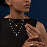 Chopard Ice Cube 18ct Rose Gold Diamond Pendant and Chain