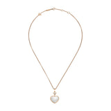 Chopard Happy Hearts 18ct Rose Gold Mother of Pearl and Diamond Pendant and Chain
