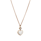 Chopard Happy Hearts 18ct Rose Gold Mother of Pearl and Diamond Pendant and Chain