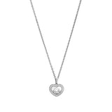 Chopard Happy Diamonds Icons 18ct White Gold Diamond Pendant and Chain