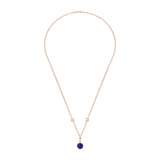 Chopard Happy Diamonds Planet 18ct Rose Gold Lapis and Diamond Necklace