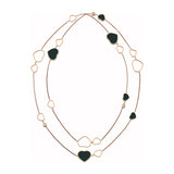Chopard Happy Hearts 18ct Rose Gold Onyx and Diamond Sautoir
