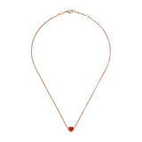 Chopard My Happy Hearts 18ct Rose Gold Carnelian Necklace
