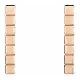 Chopard Ice Cube 18ct Rose Gold Drop Earrings