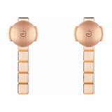 Chopard Ice Cube 18ct Rose Gold Drop Earrings