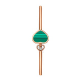 Chopard Happy Hearts 18ct Rose Gold Malachite and Diamond Bangle