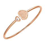Chopard Happy Hearts Golden Hearts 18ct Rose Gold Diamond Bangle