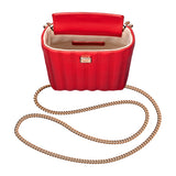 Chopard Ice Cube Red Quilted Calfskin Leather Mini Bag